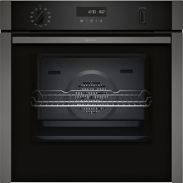 Neff N50 B6ACH7AG7B Single Slide&Hide Pyrolytic Oven - Graphite Grey
