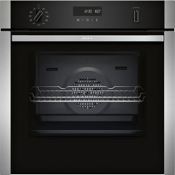 Neff N50 B6ACH7AN7B Single Slide&Hide Pyrolytic Oven - St/Steel