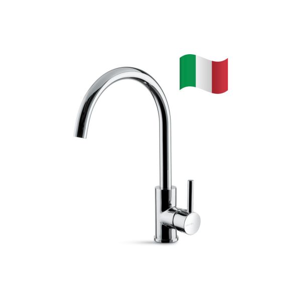 Prima Riace Single Lever Round Mixer Tap - Chrome