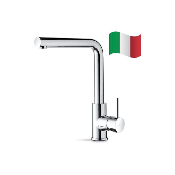 Prima Riace Single Lever L-Shaped Mixer Tap - Chrome