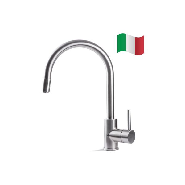 Prima Tiber Single Lever Mixer Tap w/Pull Out - St/Steel