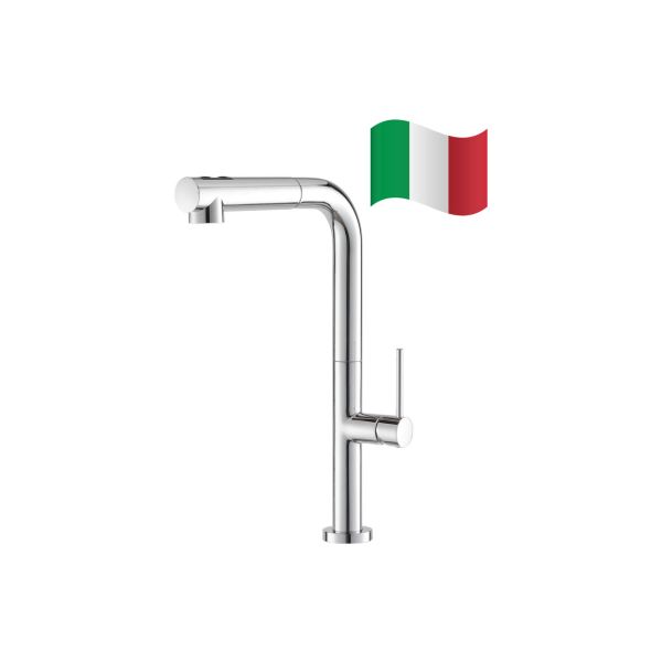 Prima Mosa Single Lever L-Shaped Tall Mixer Tap - Chrome