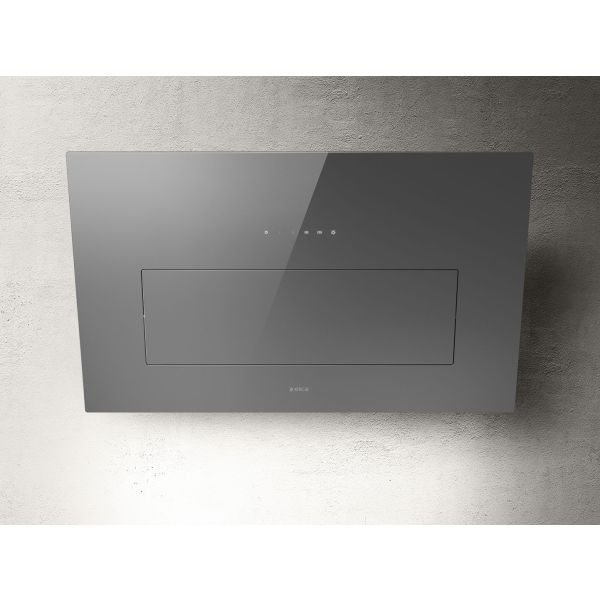 Elica Bloom 85cm Chimney Hood - Grey Glass