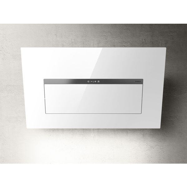 Elica Bloom-S 85cm Chimney Hood - White Glass