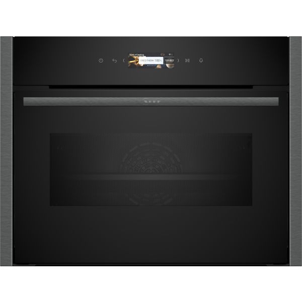 Neff N70 C24MR21G0B Compact Electric Oven & Microwave - Black w/Graphite Trim