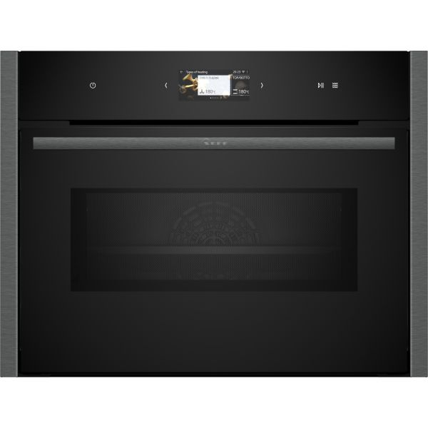 Neff N90 C24MS31G0B Compact Electric Oven & Microwave - Black w/Graphite Trim