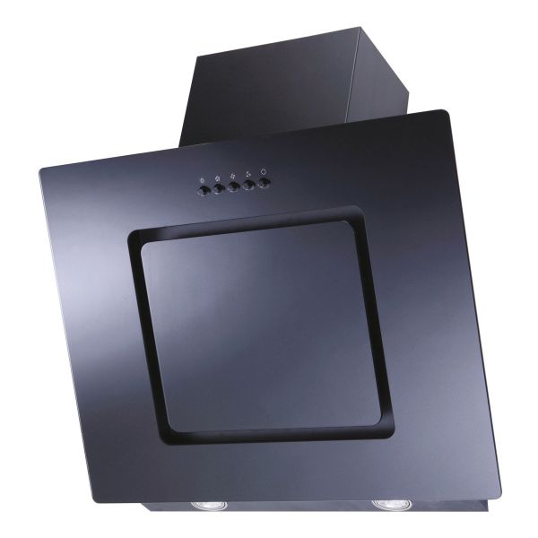 Unbranded CDG6MBGG 60cm Sloped Chimney Hood - Black