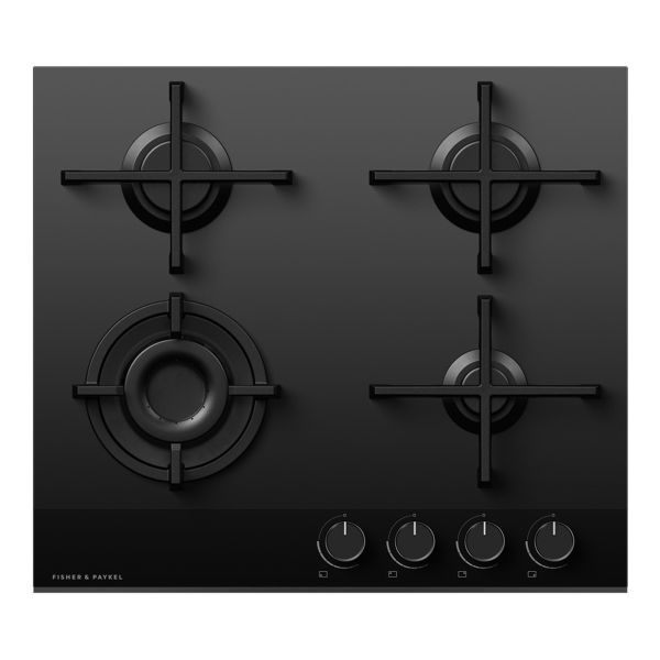 Fisher & Paykel Series 9 CG604DNGDB4 60cm Gas on Glass Hob - Black