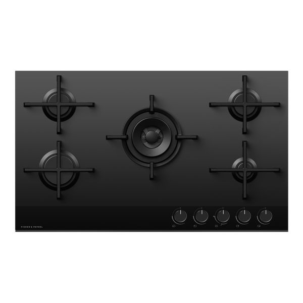 Fisher & Paykel Series 9 CG905DNGGB4 90cm Gas on Glass Hob - Black