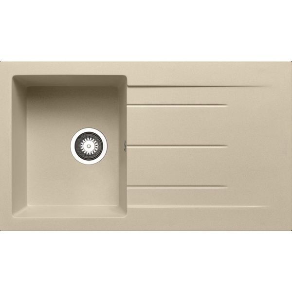 Prima Compact Granite 1B & Drainer Inset Sink - Ivory