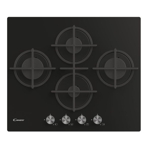 Candy CVG6DPB 60cm Gas on Glass Hob - Black Glass