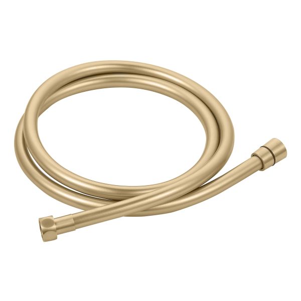 1.5m Easy Clean PVC Shower Hose - Brushed Brass