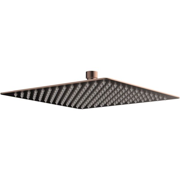 250mm Square Ultraslim Showerhead - Brushed Bronze