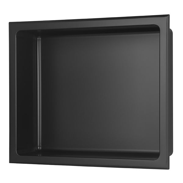 305x360mm Bathroom Niche - Matt Black