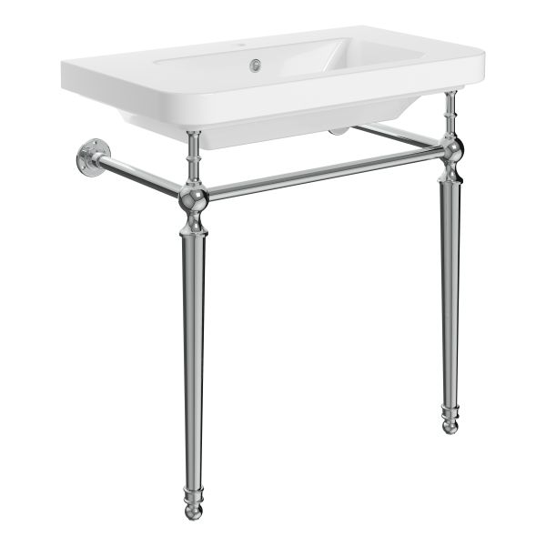 Neath 810mm 1TH Console Basin - Chrome
