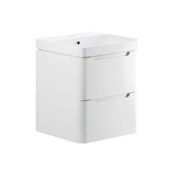 Como 605mm 2 Drawer Unit with 1 Tap Hole Basin