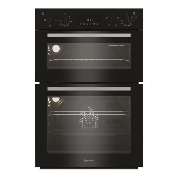 Indesit DII 10D B Double Electric Oven - Black