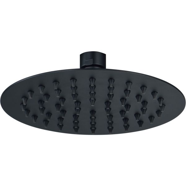 Altair 250mm Round Ultraslim Showerhead - Matt Black