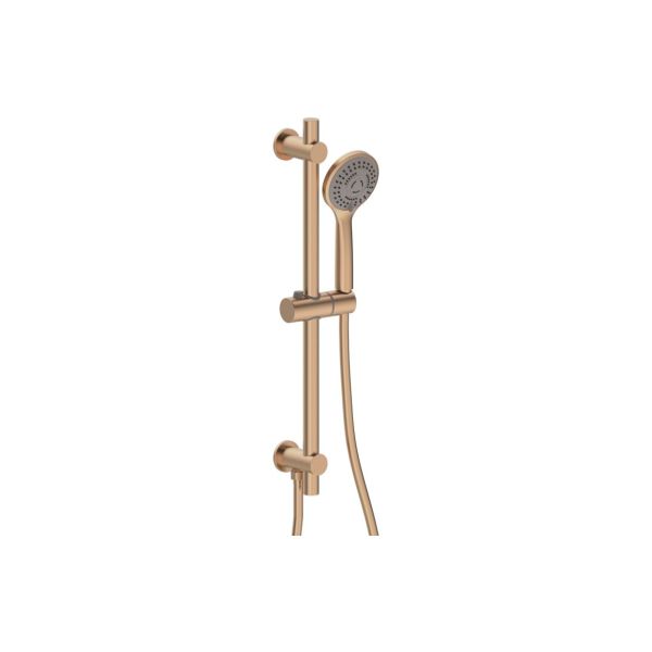 Altair Round Riser Rail Kit w/Elbow & 3 Mode Handset - Brushed Bronze
