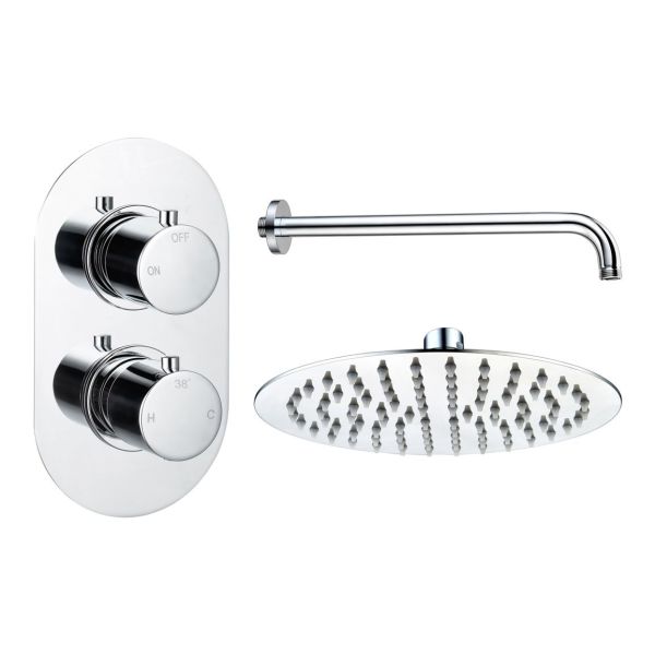 Altair Round Shower Valve & Kit Pack 1 - Chrome