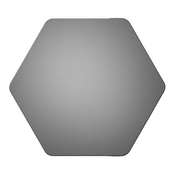 Ancona 500x441mm Hexagonal Mirror
