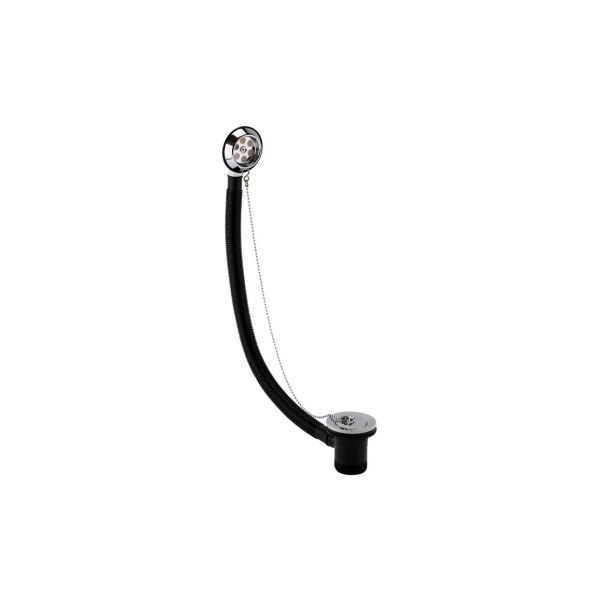 Bath Waste & Tidy Chain Plug - Chrome