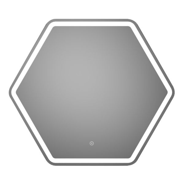 Belluno 785x693mm Hexagonal LED Mirror