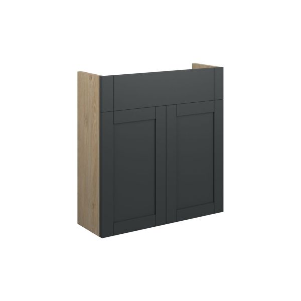 Brecon 600mm Slim Basin Unit - Matt Graphite Grey (Oak Cab)