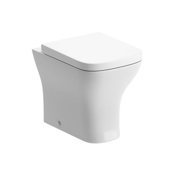 Caithness Rimless Back To Wall WC & Wrapover Soft Close Seat