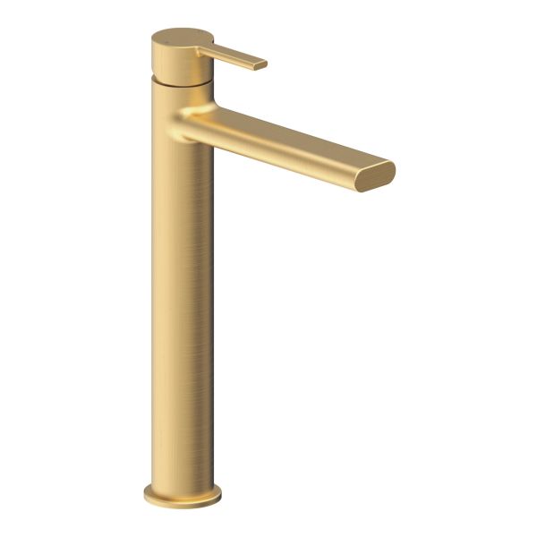 Chine Tall Basin Mixer - Brushed Brass