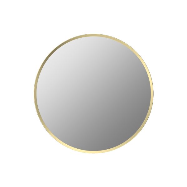 Cristina 600mm Round Mirror - Brushed Brass