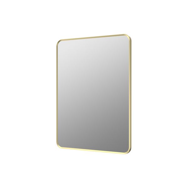 Cristina 600x800mm Rectangle Mirror - Brushed Brass