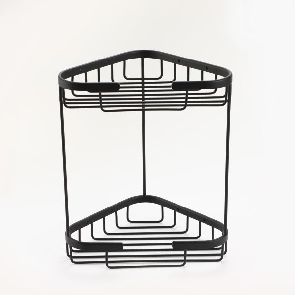 Edecca 2-Tier Storage Basket - Black