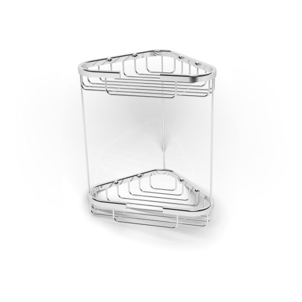 Edecca 2-Tier Storage Basket - Chrome