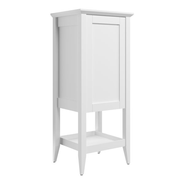 Holywell 470mm Floor Standing 1 Door Midi Boy Unit - Matt White
