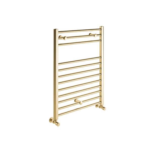 Huzac Straight 30mm Ladder Radiator (500x800x30mm) - Brushed Brass