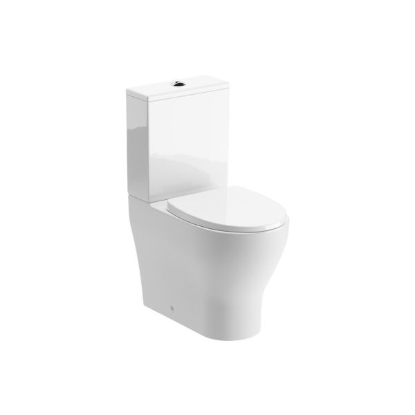 LILY Rimless Short Projection Close Coupled Fully Shrouded WC & Soft Close Seat
