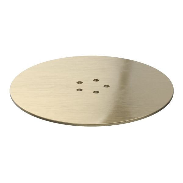 Low Profile Tray Waste Cover - Brushed Brass