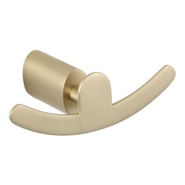 Preveza Robe Hook - Brushed Brass