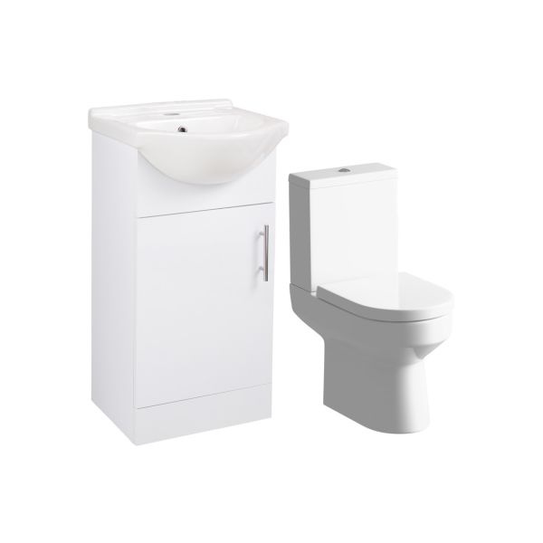 Scene 450mm Vanity & C/C Toilet Pack