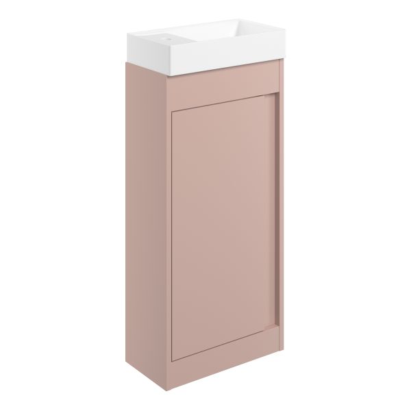 Sentia 410mm Floor Standing Unit Inc. Basin - Matt Antique Rose