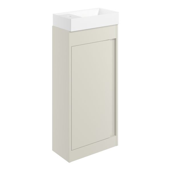 Sentia 410mm Floor Standing Unit Inc. Basin - Matt Latte