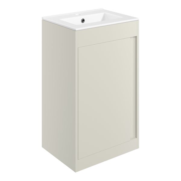 Sentia 510mm Floor Standing Unit Inc. Basin - Matt Latte
