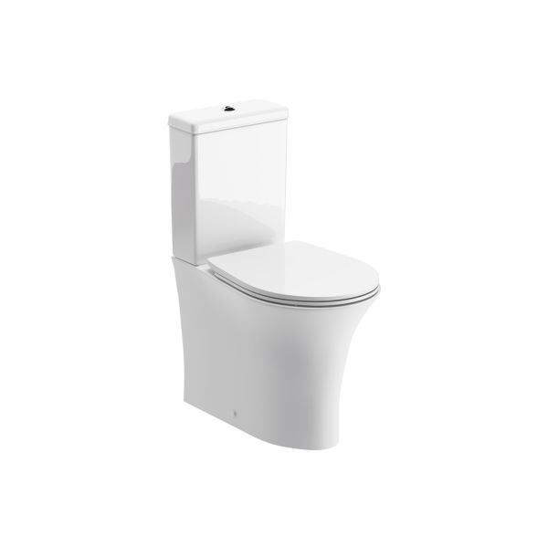 Simona Rimless Close Coupled Fully Shrouded WC & Soft Close Seat