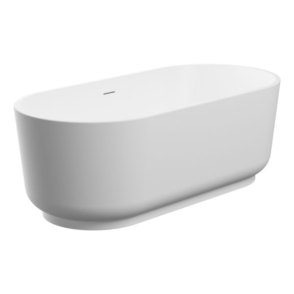 Sinclair Freestanding 1685x804mm 0TH Bath - Matt White