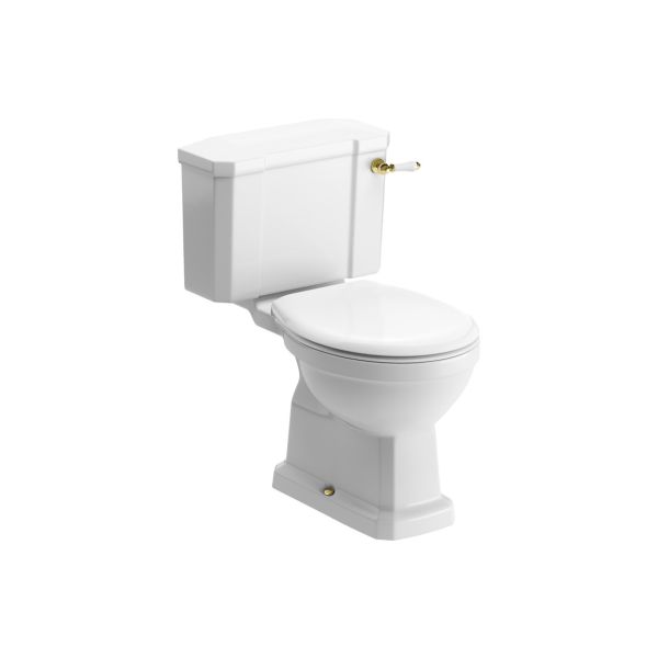 Starlene Close Coupled WC & Soft Close Seat w/Br.Brass Finishes