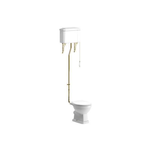 Starlene High Level WC & Soft Close Seat w/Br.Brass Finishes