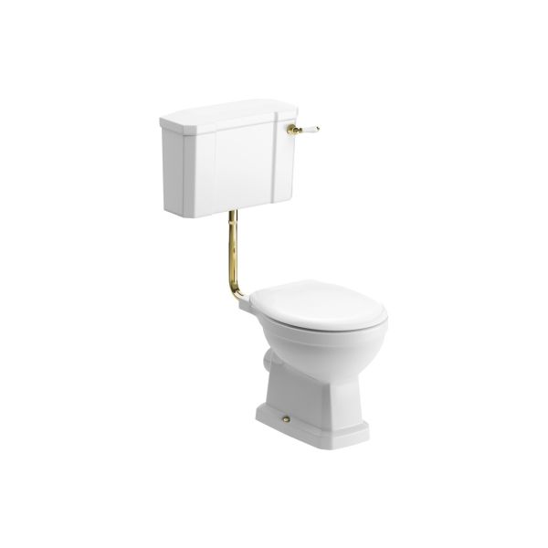 Starlene Low Level WC & Soft Close Seat w/Br.Brass Finishes