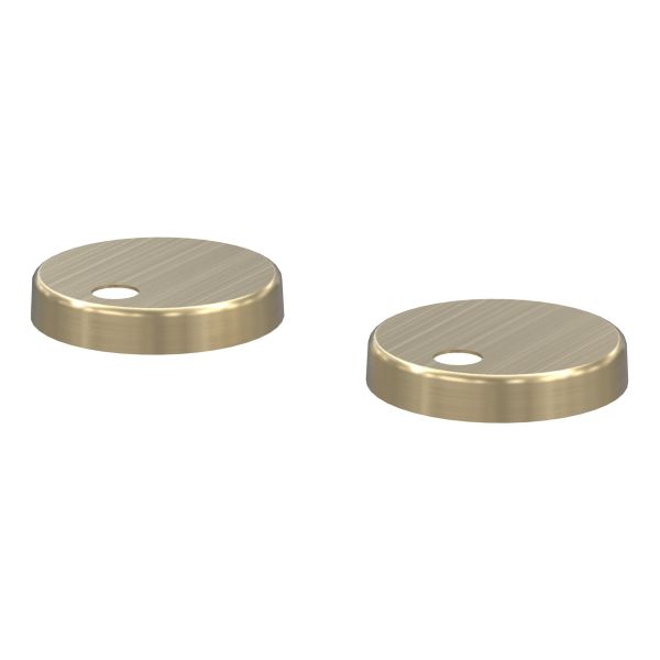 Starlene Toilet Seat Cover Caps - Brushed Brass