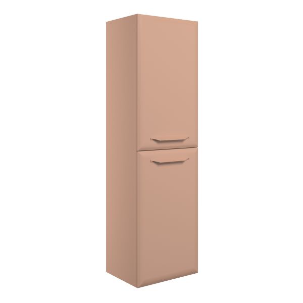 Tregaron 400mm Wall Hung 2 Door Midi Boy Unit - Matt Apricot